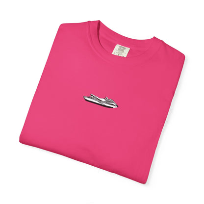 T-Shirt — Minimal Caribbean Islands Map Tee (front jet ski)