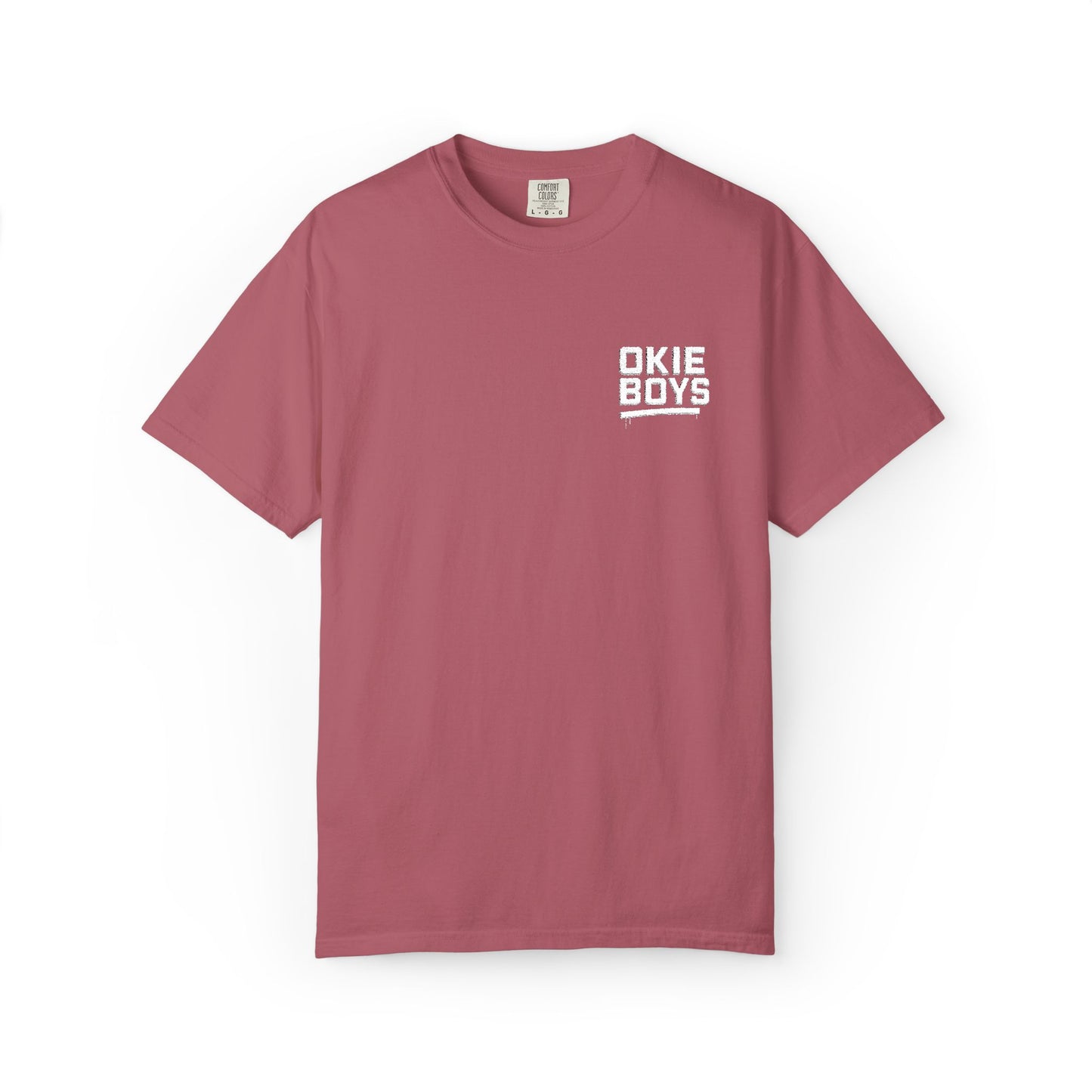 Okie Baby White Pocket T-Shirt — Cute Oklahoma Baby Graphic Tee