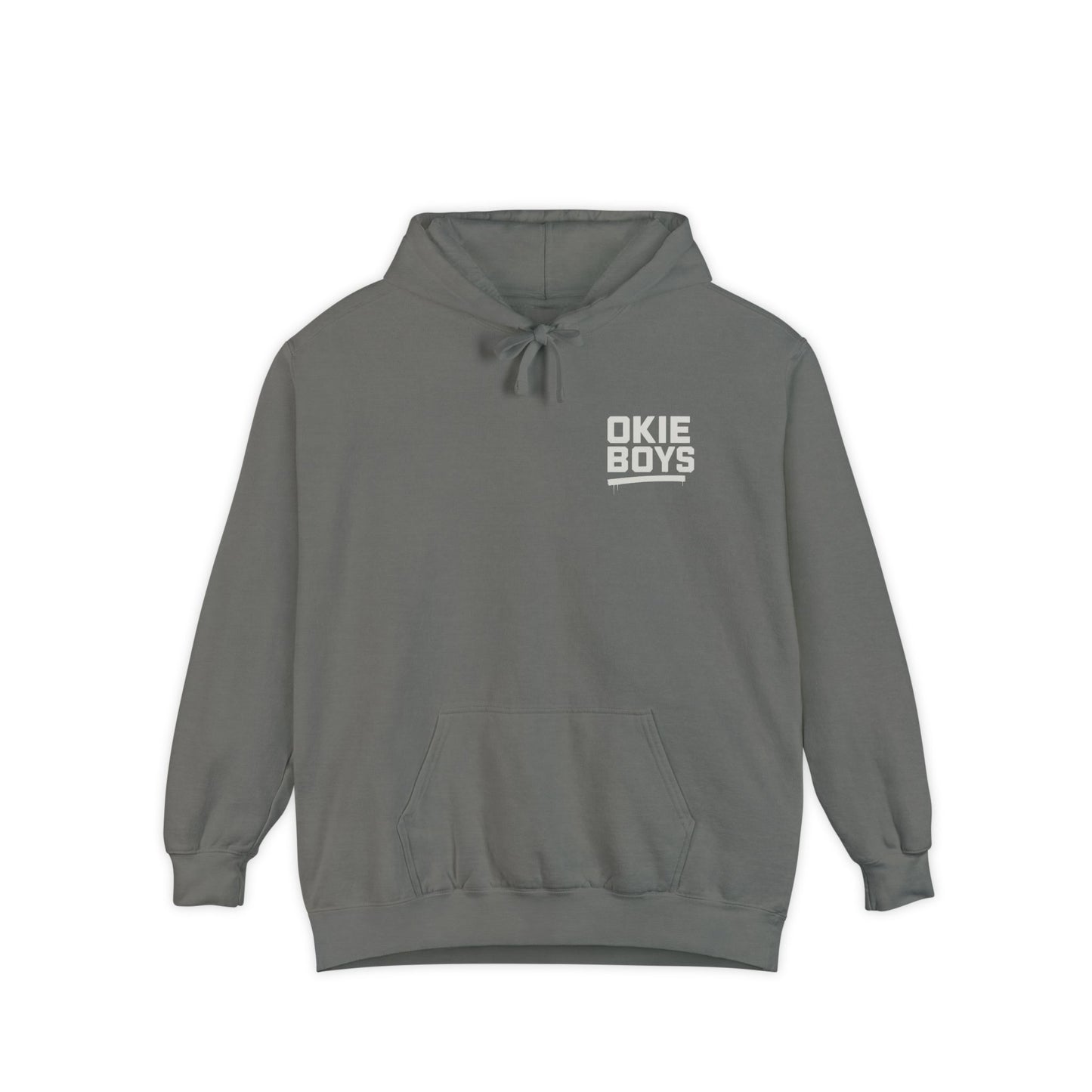 OKIE BOYS Palm Tree Surf Hoodie — Graphic Beach Back Print