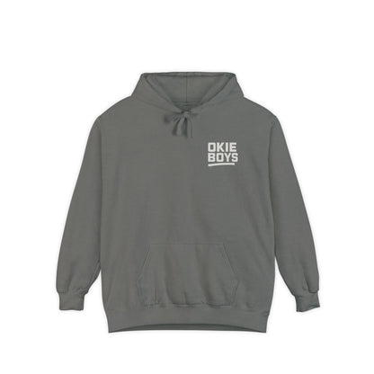 OKIE BOYS Palm Tree Surf Hoodie — Graphic Beach Back Print