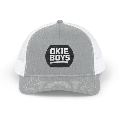 Embroidered 'Okie Boys' Snapback Trucker Hat — Retro Country Mesh Cap