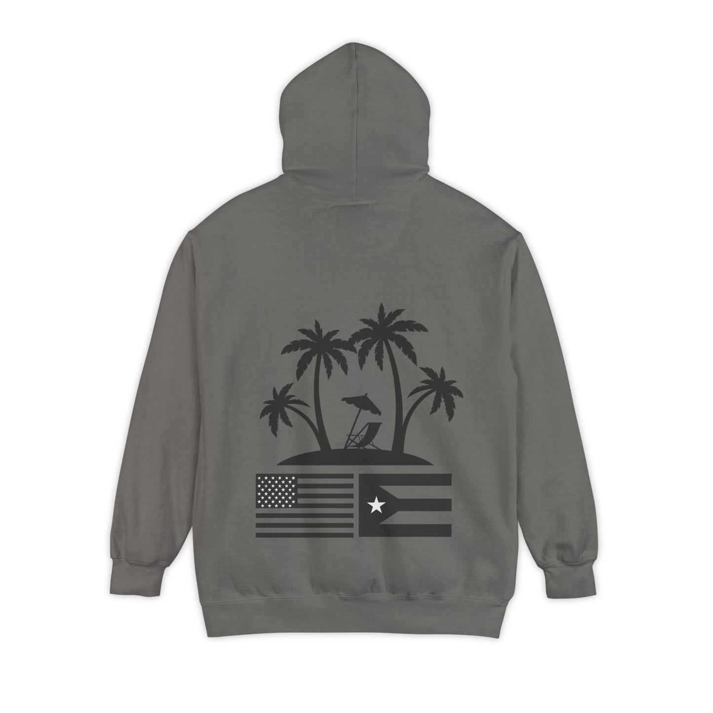 OKIE BOYS Palm Tree Surf Hoodie — Graphic Beach Back Print