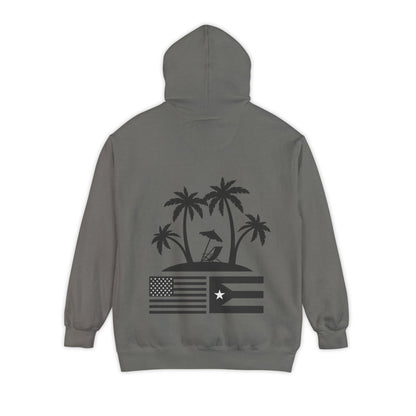 OKIE BOYS Palm Tree Surf Hoodie — Graphic Beach Back Print